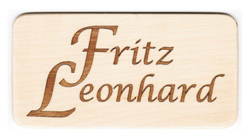 Marketerie Namensschild